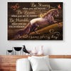 BigProStore Canvas Wall Art Be Strong When You Are Weak Horse Horizontal Canvas Wall Art Elegant Home Decor Canvas 18" x 12" Canvas