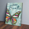 BigProStore Best Canvas Prints Just Breathe Butterfly Vertical Canvas Wall Art Delightful Wall Of Art 16" x 24" Canvas