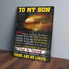 BigProStore Canvas Prints To My Son Trust In Yourself Rugby Vertical Canvas Wall Art Attractive Wall Decals 16" x 24" Canvas
