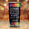 BigProStore Personalized Teacher Appreciation Tumbler Cup Teacher Crayon Custom Insulated Tumbler Double Wall Cup 20 Oz 20 oz Personalized Teacher Tumbler Cup