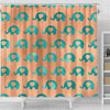 BigProStore Elephant Shower Curtain Teal Emerald Copper Rose Animals Baby Elephants Bathroom Decor Shower Curtain / Small (165x180cm | 65x72in) Shower Curtain
