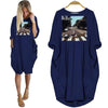 BigProStore The Dachles Dachshund Lovers Women Pocket Dress Navy Blue / S Women Dress