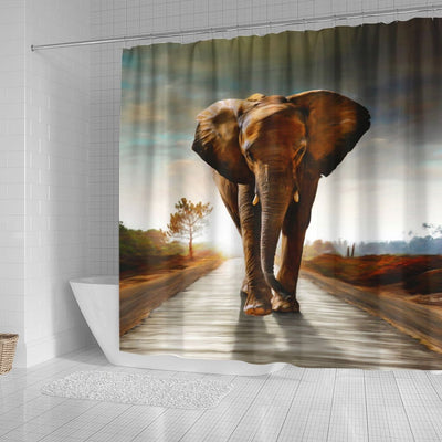 BigProStore Shower Curtains Elephant The Elephant Bathroom Curtains Shower Curtain