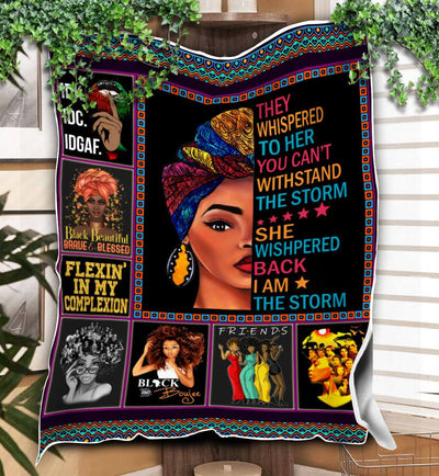 I'm The Storm Black Woman Blanket