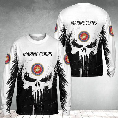 BigProStore USMC Hoodie Mens Womens All Over Print US Marine Corps Shirt Pullover Hooded Sweatshirt BPS193 3D Printed Shirt
