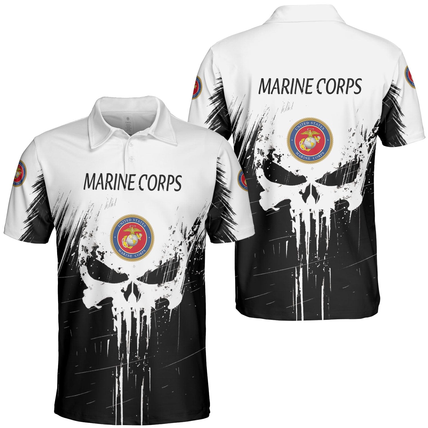 USMC Hoodie Mens Womens All Over Print US Marine Corps Shirt 