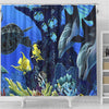 BigProStore Dolphin Shower Curtain Treasures Of The Sea Apollo Environmental Home Bath Decor Dolphin Shower Curtain / Small (165x180cm | 65x72in) Dolphin Shower Curtain