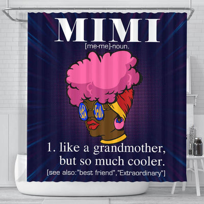 BigProStore Trendy Afro Mimi Like A Grandmother But So Much Cooler African American Print Shower Curtains Afro Bathroom Accessories BPS043 Small (165x180cm | 65x72in) Shower Curtain
