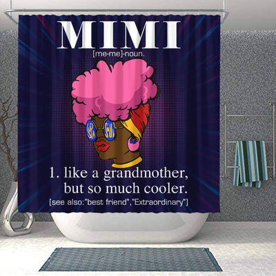 BigProStore Trendy Afro Mimi Like A Grandmother But So Much Cooler African American Print Shower Curtains Afro Bathroom Accessories BPS043 Shower Curtain