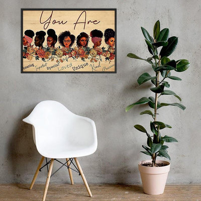 BigProStore Nice African Custom Canvas Trendy Afrocentric Canvas African American Women Black Men Digital Appealing Canvas Wall Art African American Canvas