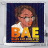 BigProStore Trendy BAE Black And Educated Afro Lady Shower Curtains African American African Style Designs BPS051 Small (165x180cm | 65x72in) Shower Curtain