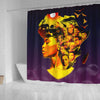 BigProStore Trendy Beatiful Afro Girl Famous Pro Black Art Afro American Shower Curtains African Bathroom Accessories BPS055 Small (165x180cm | 65x72in) Shower Curtain
