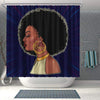 BigProStore Trendy Beautiful Black Queen Shower Curtains African American Afrocentric Bathroom Decor BPS066 Shower Curtain