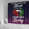 BigProStore Trendy I Didn't Ask To Be Pro Black I Just Got Lucky Black History Shower Curtains Afrocentric Bathroom Decor BPS135 Small (165x180cm | 65x72in) Shower Curtain