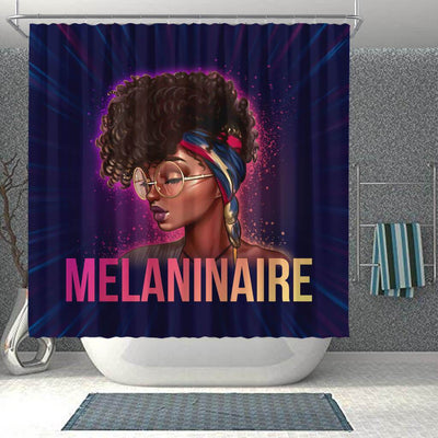 BigProStore Trendy Melaninaire Afro Girl Afro American Shower Curtains African Bathroom Accessories BPS170 Shower Curtain