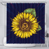 BigProStore Trendy Sunflower Afro Natural Hair Woman Black African American Shower Curtains African Bathroom Accessories BPS214 Small (165x180cm | 65x72in) Shower Curtain