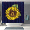 BigProStore Trendy Sunflower Afro Natural Hair Woman Black African American Shower Curtains African Bathroom Accessories BPS214 Shower Curtain