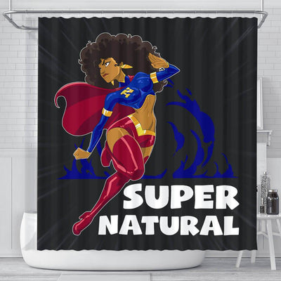 BigProStore Trendy Super Natural Afro Girl African American Shower Curtain African Bathroom Accessories BPS215 Small (165x180cm | 65x72in) Shower Curtain