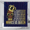 BigProStore Trendy The Melanin Is Our Skin Makes Us Queen African Style Shower Curtains Afrocentric Bathroom Accessories BPS221 Small (165x180cm | 65x72in) Shower Curtain
