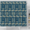 BigProStore Elephant Bathroom Sets Tribal Elephant Trees Bathroom Decor Shower Curtain / Small (165x180cm | 65x72in) Shower Curtain