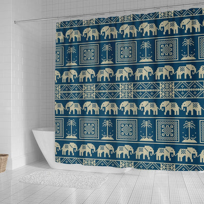 BigProStore Elephant Bathroom Sets Tribal Elephant Trees Bathroom Decor Shower Curtain