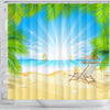 BigProStore Hawaii Bathroom Curtain Tropical Beach Vacation Paradise Shower Curtain Bathroom Decor Hawaii Shower Curtain / Small (165x180cm | 65x72in) Hawaii Shower Curtain