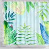 BigProStore Shower Curtain Decor Tropical Flowers Exotic Plant Leaves Watercolor Shower Curtain Bathroom Accessories Hawaii Shower Curtain / Small (165x180cm | 65x72in) Hawaii Shower Curtain