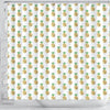BigProStore Shower Curtain Decor Tropical Hawaiian Gold Foil Pineapple Pattern Shower Curtain Small Bathroom Decor Ideas Hawaii Shower Curtain / Small (165x180cm | 65x72in) Hawaii Shower Curtain