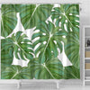 BigProStore Elephant Shower Curtain Sets Tropical Philodendron Elephant Ear Leaves Leaf Art Bathroom Decor Shower Curtain / Small (165x180cm | 65x72in) Shower Curtain