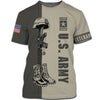 BigProStore Us Military Clothing U.S.Army Veteran Gray USA Army Hoodie - Sweatshirt - Tshirt - Zip Hoodie T-shirt / S