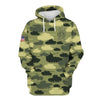 BigProStore Us Army Clothing U.S.Army Veteran Green USA Army Hoodie - Sweatshirt - Tshirt - Zip Hoodie Hoodie / S