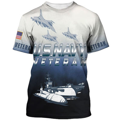 BigProStore Men'S Navy Apparel & Gifts U.S.Navy Veteran Dark Blue USA Army Hoodie - Sweatshirt - Tshirt - Zip Hoodie T-shirt / S