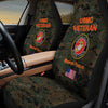 BigProStore USMC Best Car Seat Covers USMC Veteran Marine Corps Green Seat Protector Polyester Microfiber Set Of 2 USMC car seat cover