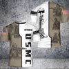 BigProStore USMC Hoodie Mens Womens All Over Print US Marine Corps Shirt Pullover Hooded Sweatshirt BPS575 AOP T-Shirt / S 3D Printed Shirt