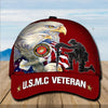 BigProStore US Marines Baseball Cap USMC Hat USMC Veteran Soldier Kneeling Eagle US Flag USMC Trucker Hat BPS769 Baseball Cap