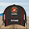 BigProStore US Marines Baseball Cap USMC Hat USMC Veteran US Flag Design Marine Veteran Hat BPS666 Baseball Cap