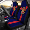 BigProStore Marine Corps Auto Seat Covers Us Marine Corp Blue Autozone Seat Covers Polyester Microfiber Fabric Set Of 2 USMC car seat cover
