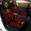 BigProStore USMC Accessories Auto Seat Covers Us Marine Corps Black Red Luxury Car Seat Covers Polyester Microfiber Set Of 2 USMC car seat cover