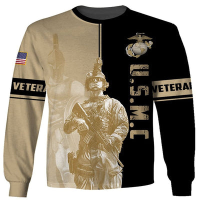 BigProStore Us Marine Corps Clothing Us Marine Corps Usa Army Hoodie - Sweatshirt - Tshirt - Zip Hoodie Sweatshirt / S