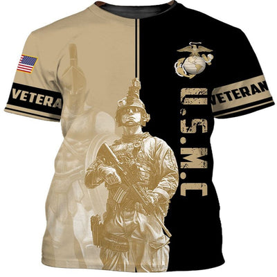 BigProStore Us Marine Corps Clothing Us Marine Corps Usa Army Hoodie - Sweatshirt - Tshirt - Zip Hoodie T-shirt / S