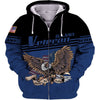 BigProStore United States Navy Apparel US NAVY Veteran Ego Blue USA Army Hoodie - Sweatshirt - Tshirt - Zip Hoodie Zip Hoodie / S