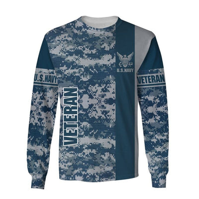 BigProStore Men'S Navy Apparel & Gifts US NAVY Veteran Blue USA Army Hoodie - Sweatshirt - Tshirt - Zip Hoodie Sweatshirt / S