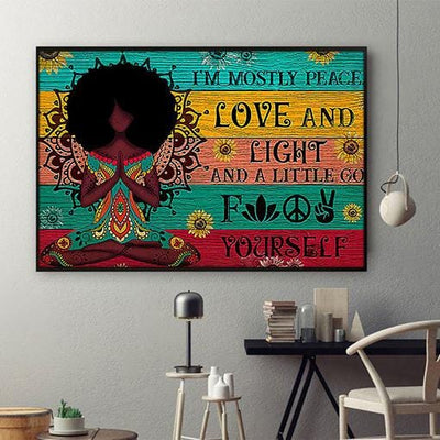 BigProStore Nice African Custom Canvas Unique African American Black Art Canvas African Woman African King Bedroom Wall Glamorous Wall Decals African American Canvas / 12" x 18" African American Canvas