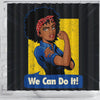 BigProStore Unique Afro Girls We Can Do It Black African American Shower Curtains Afrocentric Style Designs BPS033 Shower Curtain