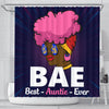 BigProStore Unique BAE Best Auntie Ever Black Woman Afrocentric Shower Curtains Afrocentric Style Designs BPS048 Small (165x180cm | 65x72in) Shower Curtain
