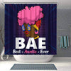 BigProStore Unique BAE Best Auntie Ever Black Woman Afrocentric Shower Curtains Afrocentric Style Designs BPS048 Shower Curtain