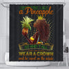 BigProStore Unique Be Like A Pineapple Stand Tall Wear A Crown And Be Sweet In The Inside Afrocentric Shower Curtains Afrocentric Style Designs BPS054 Small (165x180cm | 65x72in) Shower Curtain