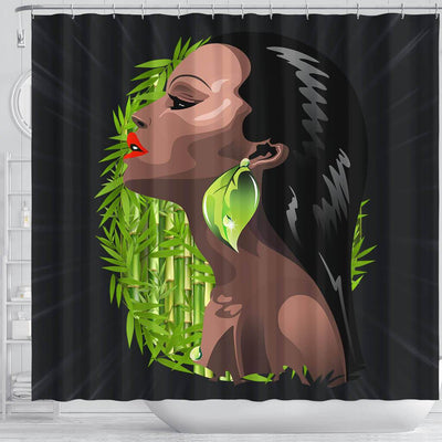 BigProStore Unique Beautiful Afro Gir African American Inspired Shower Curtains African Bathroom Decor BPS056 Shower Curtain