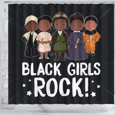 BigProStore Unique Black Girls Rock African American Shower Curtain Afro Bathroom Decor BPS083 Shower Curtain
