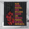 BigProStore Unique Black Woman Beautiful Magic Intelligent Resilient African American Themed Shower Curtains African Bathroom Accessories BPS099 Small (165x180cm | 65x72in) Shower Curtain